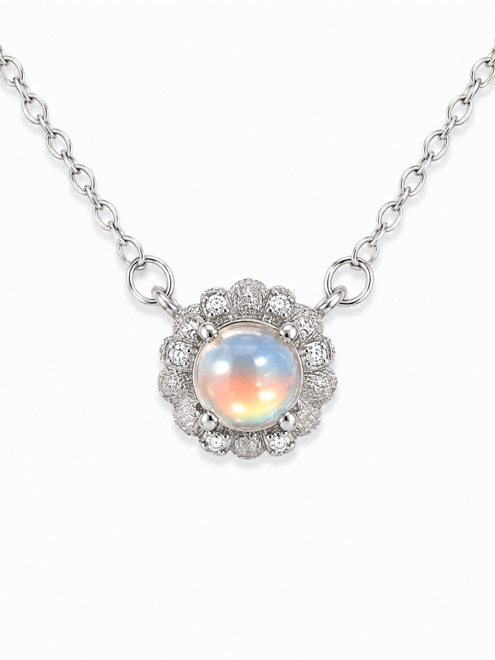 #N44 Madagascar Moonstone Necklace (S925)