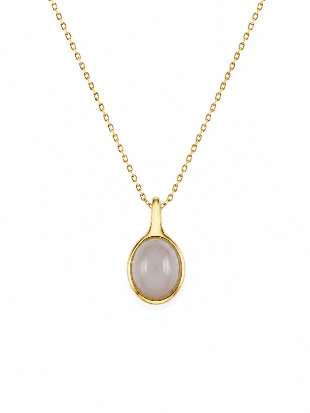 #P36 Jade Oval Pendant