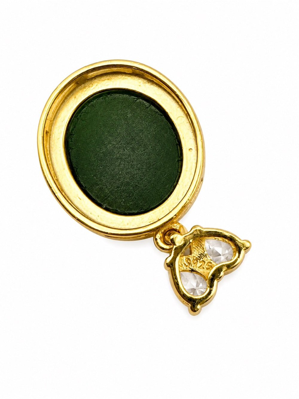 #P33 Jade Oval Empress Pendant