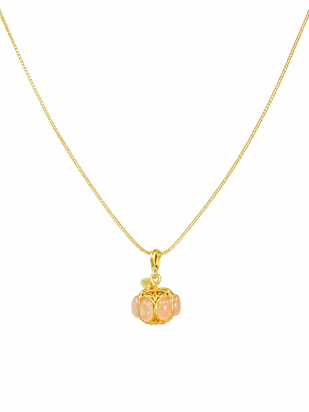 #P44 Jade Pumpkin Pendant
