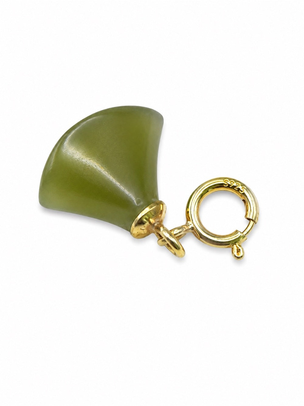 #P7 Jade Triangle Fan Pendant