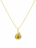 #P21 Multi-Jade Pumpkin Pendant