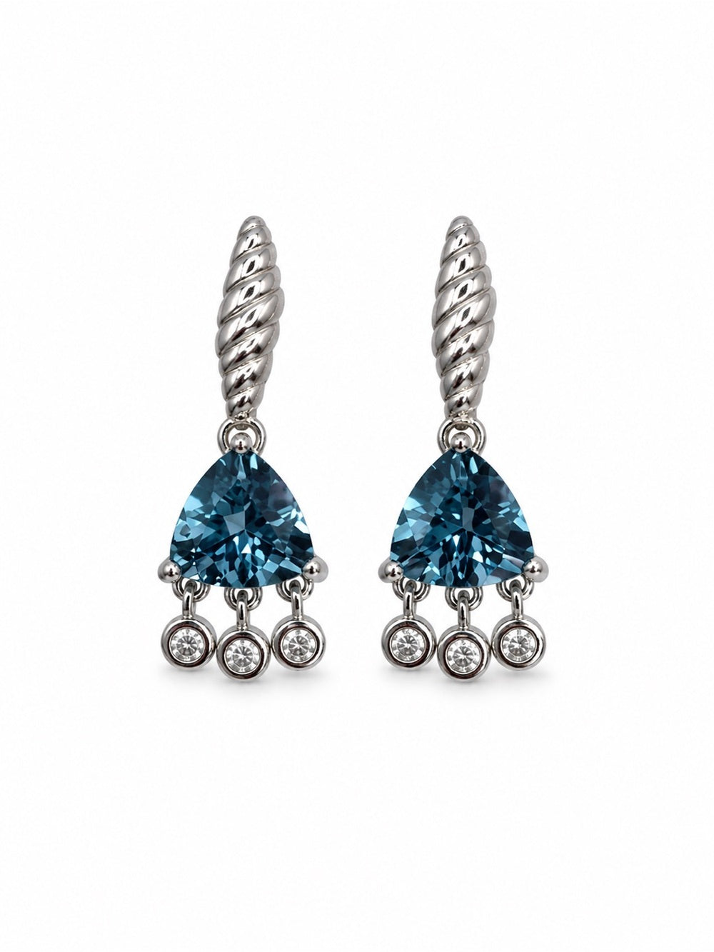 #E22 Siren London Blue Topaz Drop Earrings
