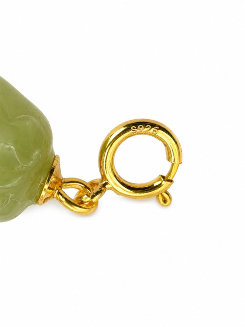 #P47 Jade Leaf Pendant