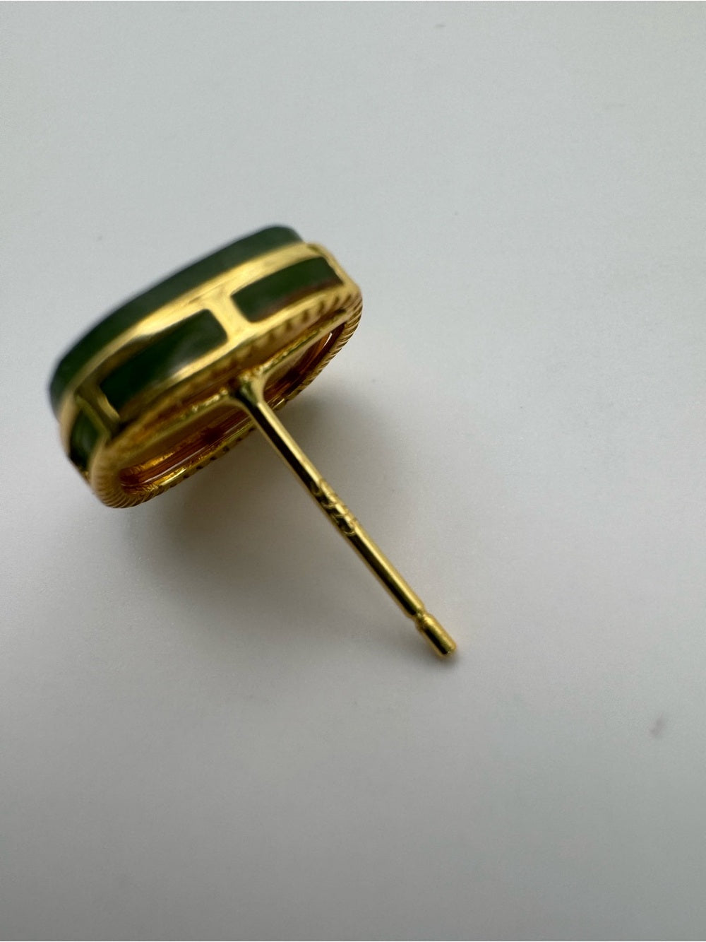 #E9 Jade Rounded Square Studs