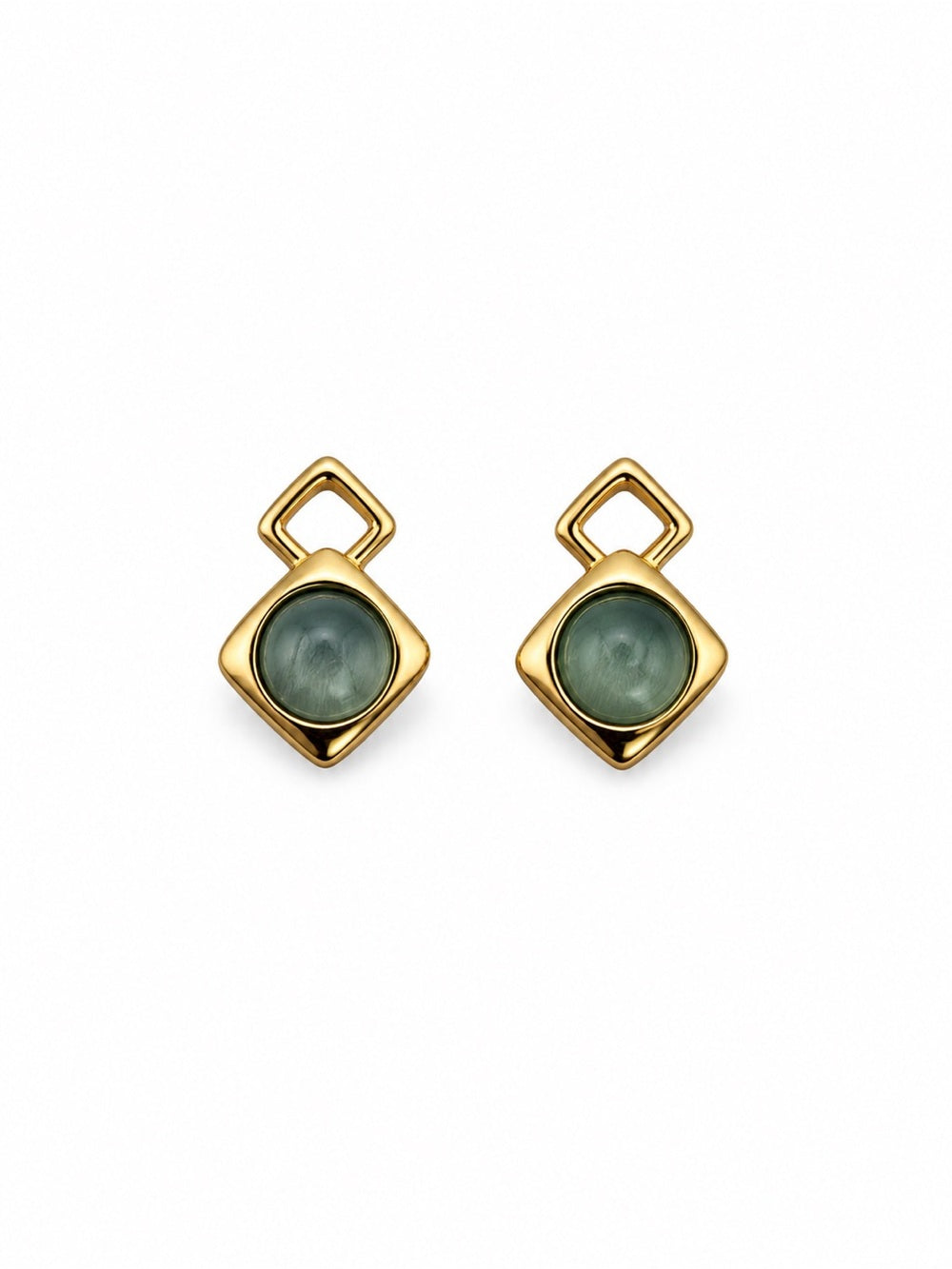 #E18 Aquamarine Marais Stud Earrings s925