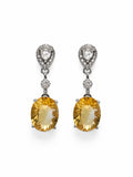 #E33 Aurora Honey Drop Citrine Earrings