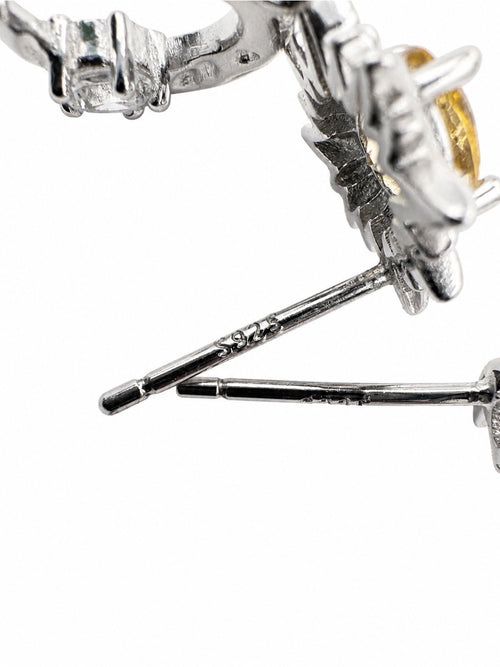 #E45 Citrine Celestial Drop Earrings