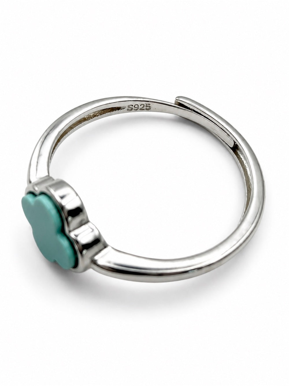 #R44 Sleeping Beauty Turquoise Clover Ring
