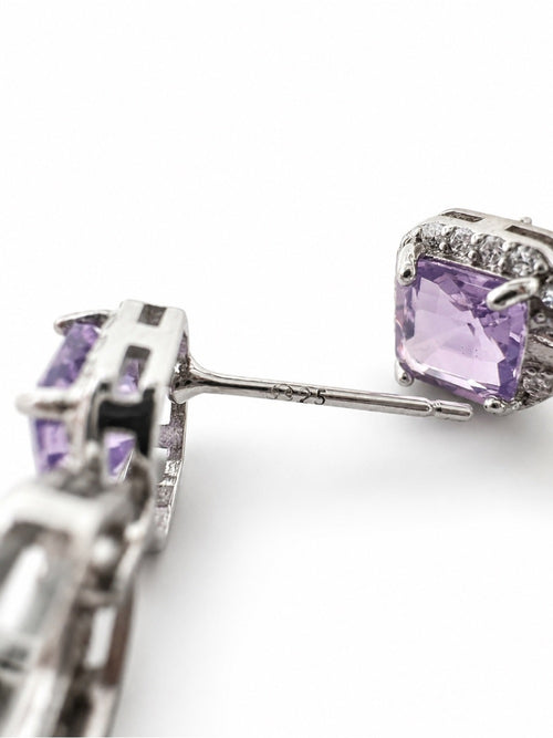 #E41 Amethyst Wisteria Drops s925