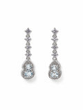 #E28 Aquamarine Hulu Drop Earrings
