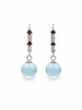 #E16 Aquamarine Bubble Huggie Earring Drops