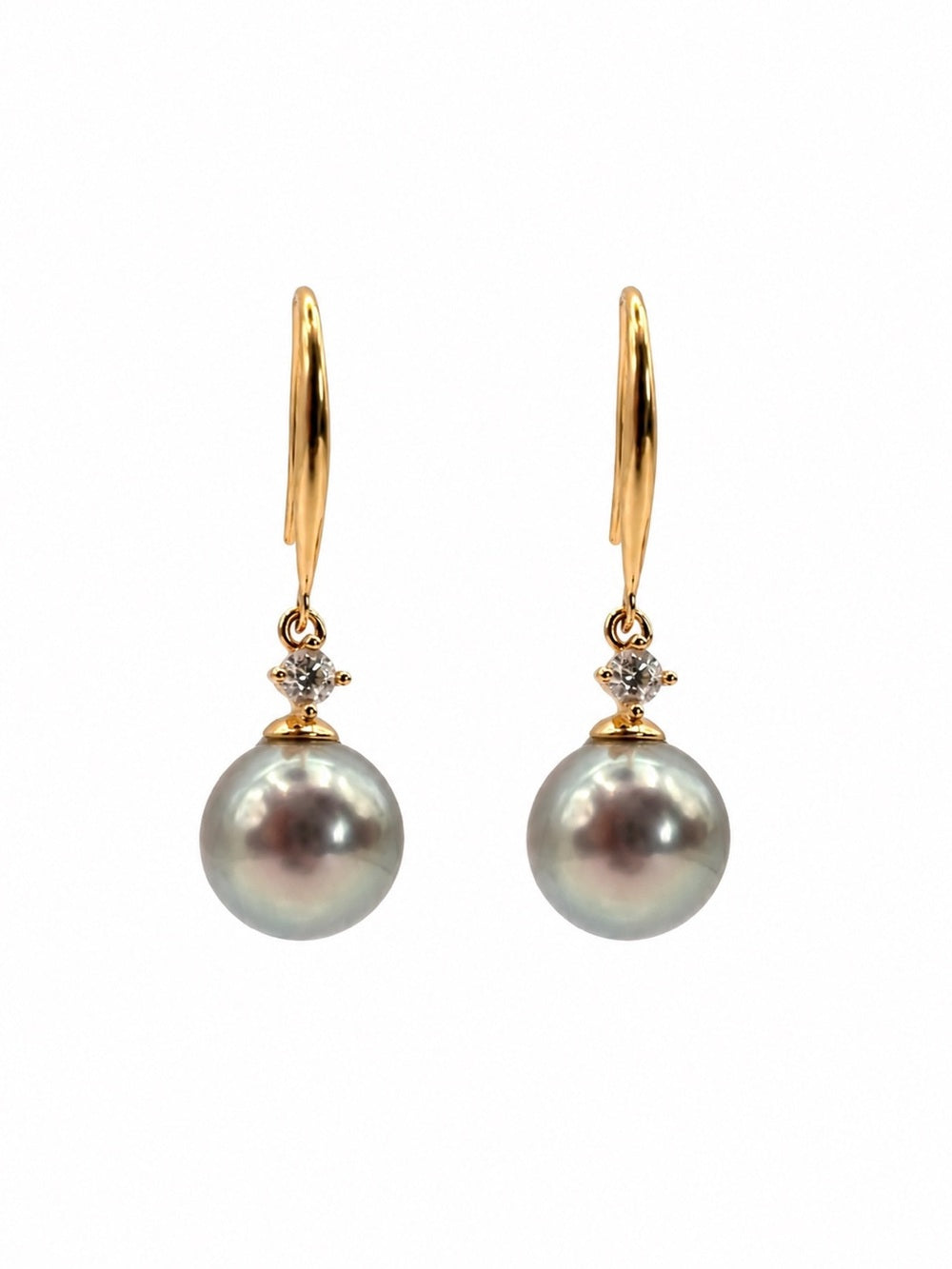 #E48 Akoya Pearl Dangle Earring