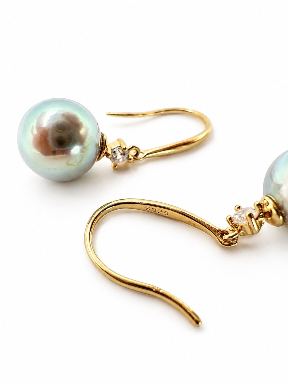 #E48 Akoya Pearl Dangle Earring