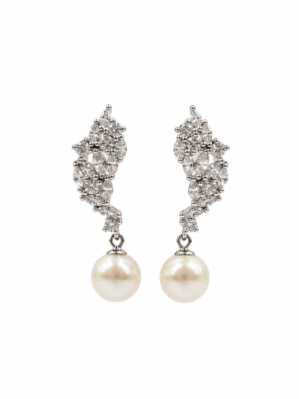 #E69 Pearl Vine Drop Earrings