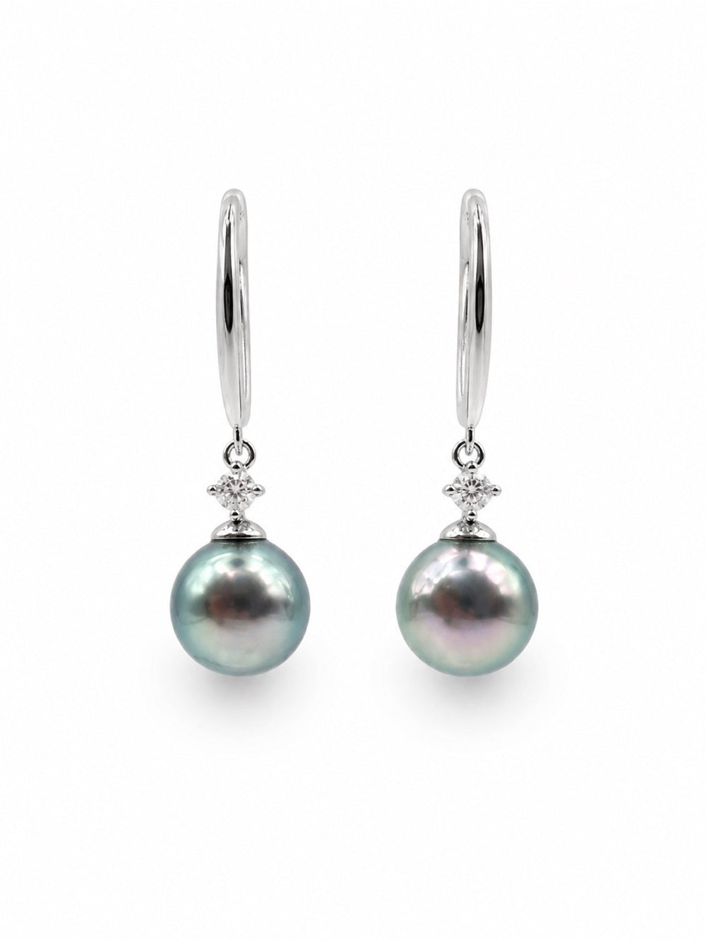 #E47 Akoya Pearl Dangle Earrings