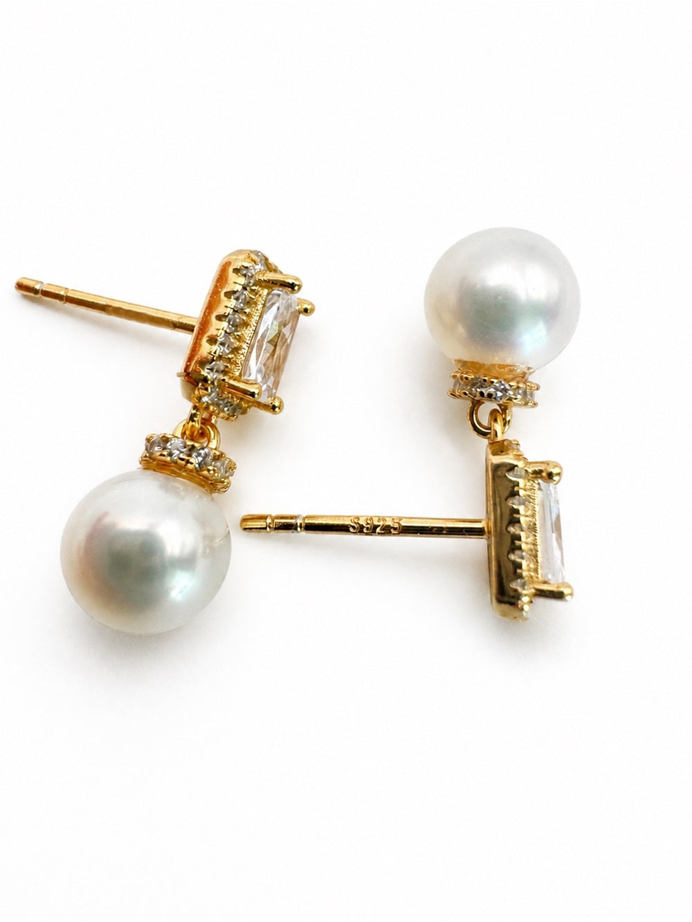 #E60 Pearl Royale Drop Earrings