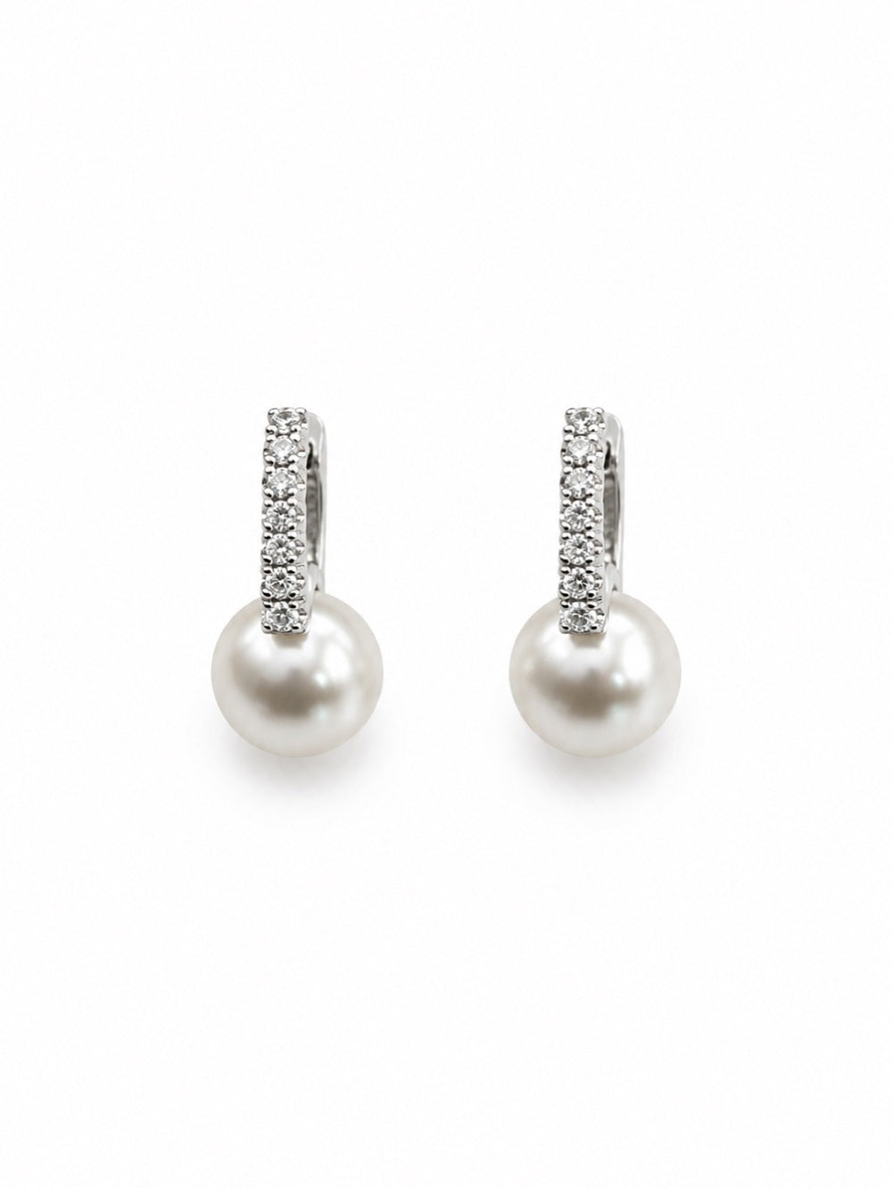 #E58 Pearl Grace Hoops