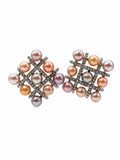 #E86 Pearl Garden Trellis Earrings