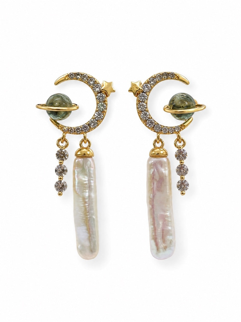 #E80 Luna Orbit Drop Earrings