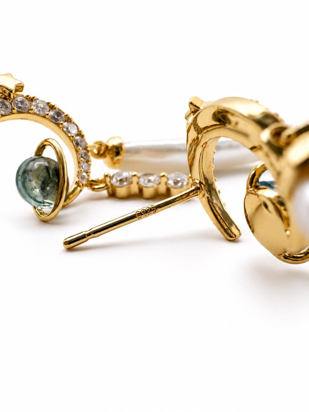 #E80 Luna Orbit Drop Earrings