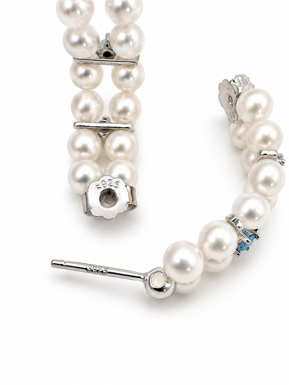 #E71 Pearl Cove Hoop Earrings