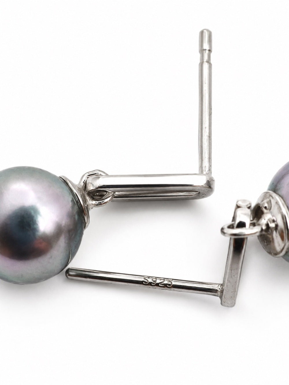 #E50 Akoya Pearl Chain Link Earrings