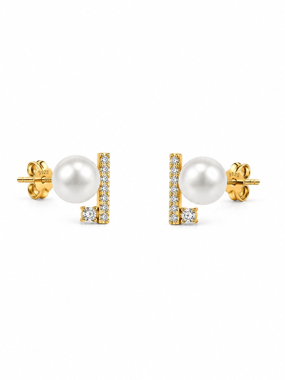 #E70 Pearl Axis Earrings