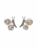 #E90 Pearlwing Stud Earrings