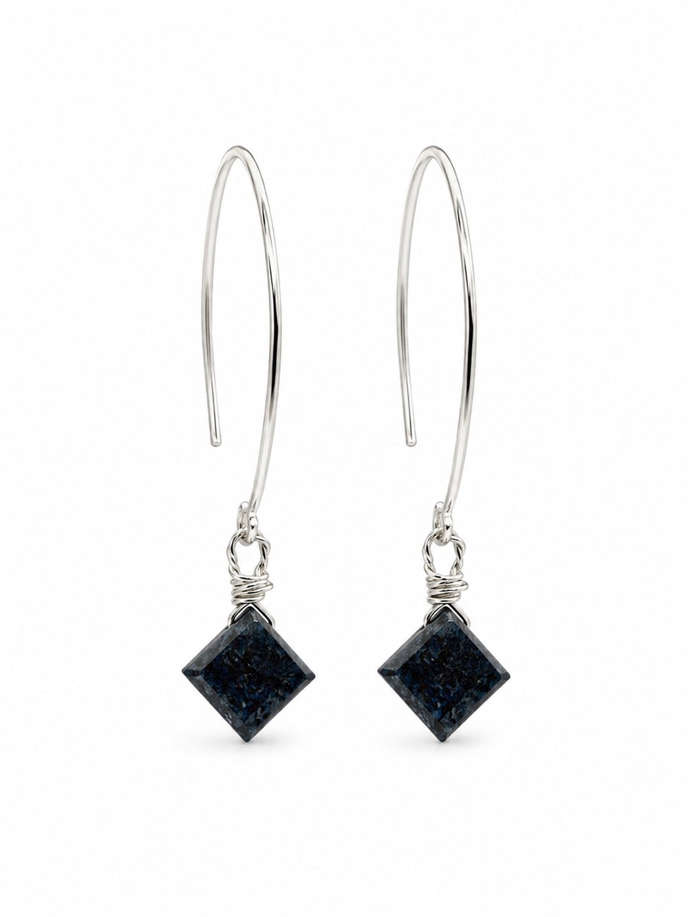 HP0070 Lotus Moss Kyanite Hoops