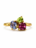 #R15 Sweetheart Stack Gold Ring