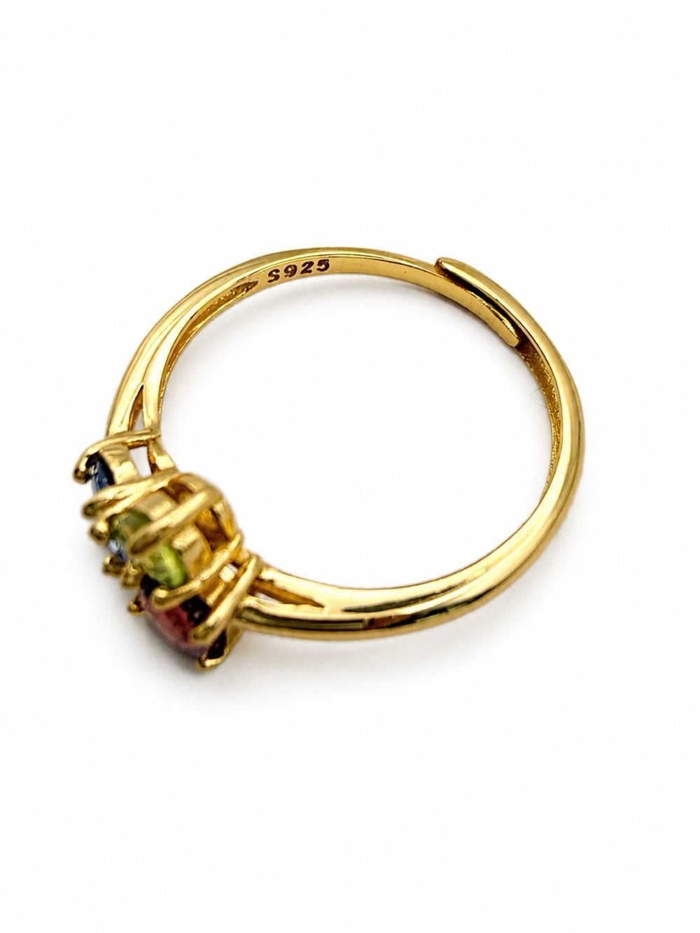 #R15 Sweetheart Stack Gold Ring