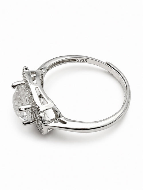 #R14 Hello Kitty Clear Quartz Ring