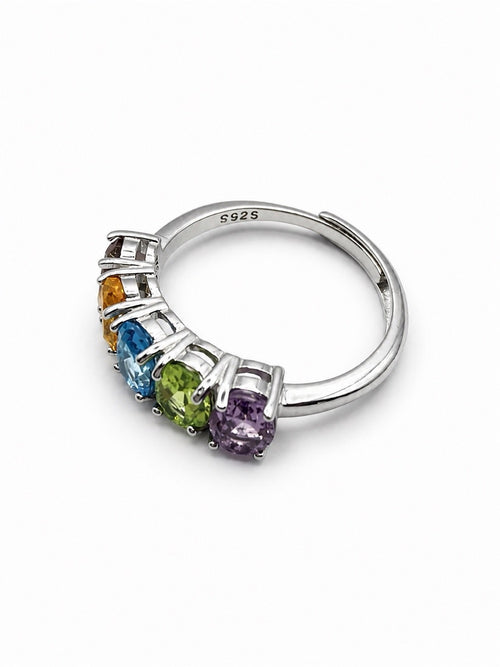#R11 Rainbow Row Ring