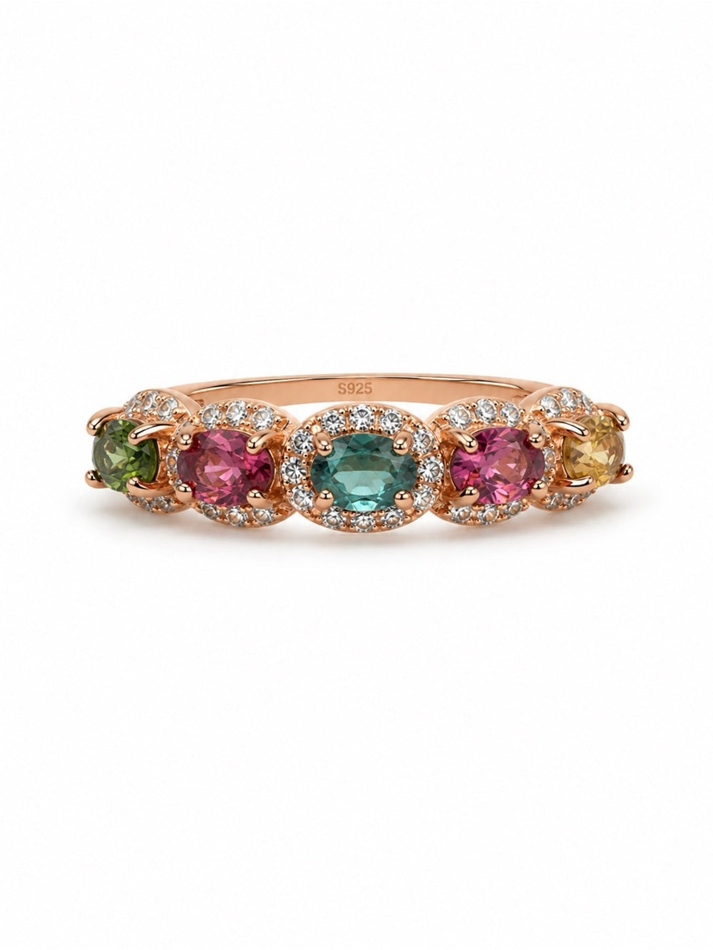 #R7 Tourmaline Empress Halo Ring