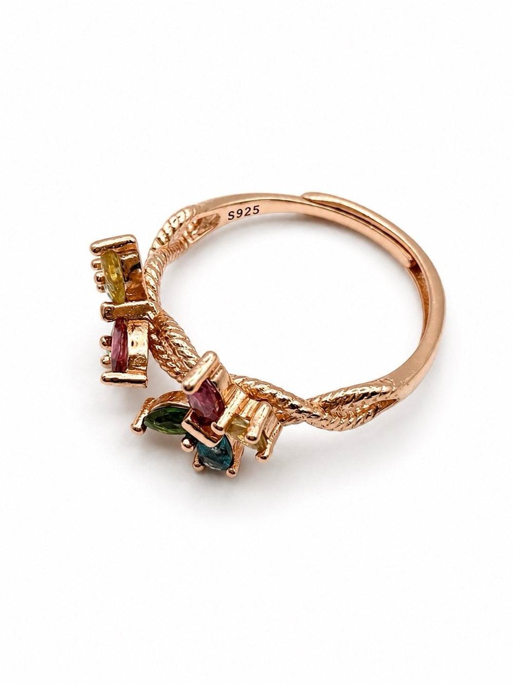 #R9 Tourmaline Butterfly Twist Ring