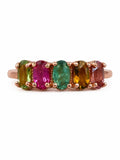 #R6 Tourmaline Half Eternity Ring