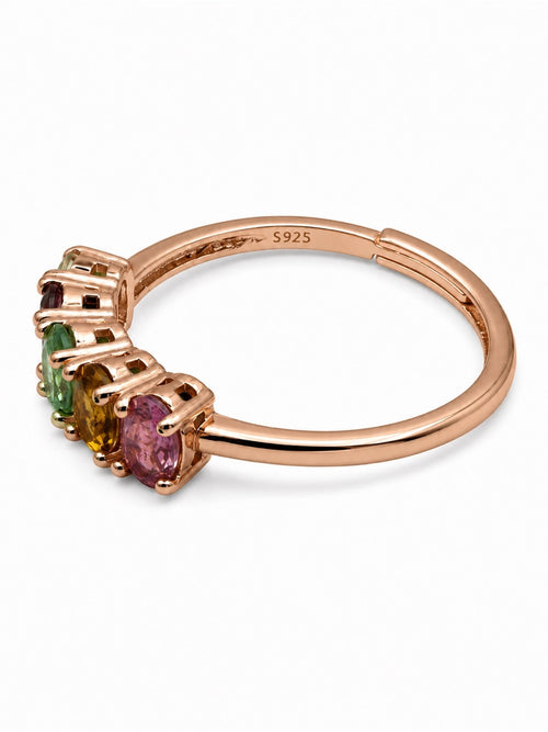 #R6 Tourmaline Half Eternity Ring