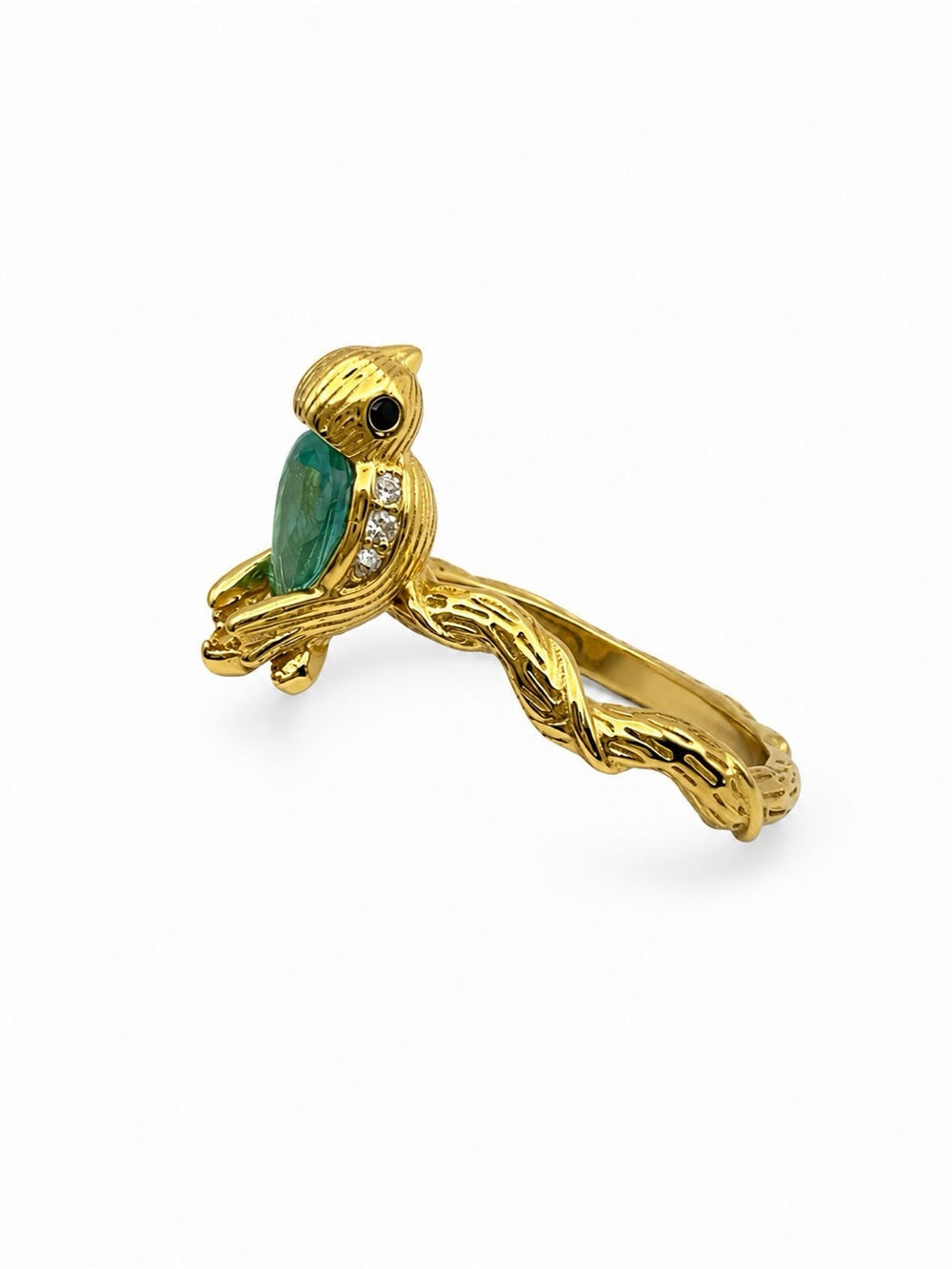 #R24 Blue Tourmaline Cardinal Ring