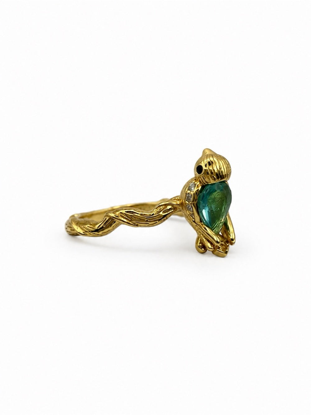 #R24 Blue Tourmaline Cardinal Ring