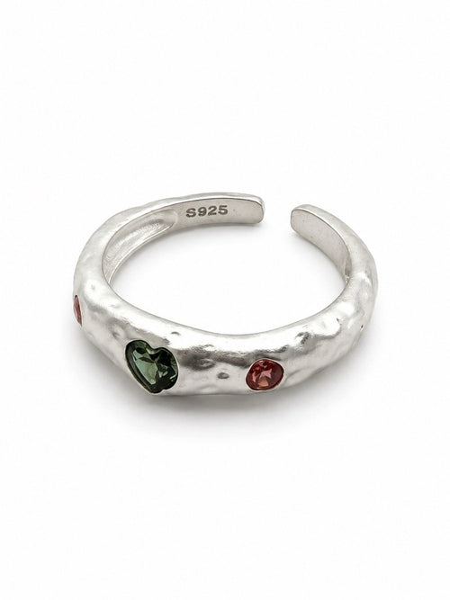 #R29 Tourmaline Heart Melt Ring