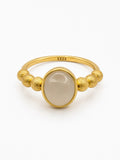 #R40 White Jade Bubble Ring