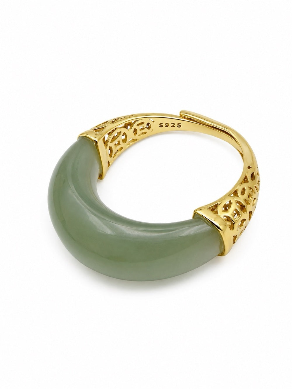 #R39 Jade Woven Band Ring