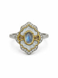 #R27 Moonstone MOP Veil Ring