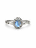 #R26 Rainbow Moonstone Oval Ring
