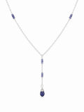 L046 Tanzanite Lariat Necklace