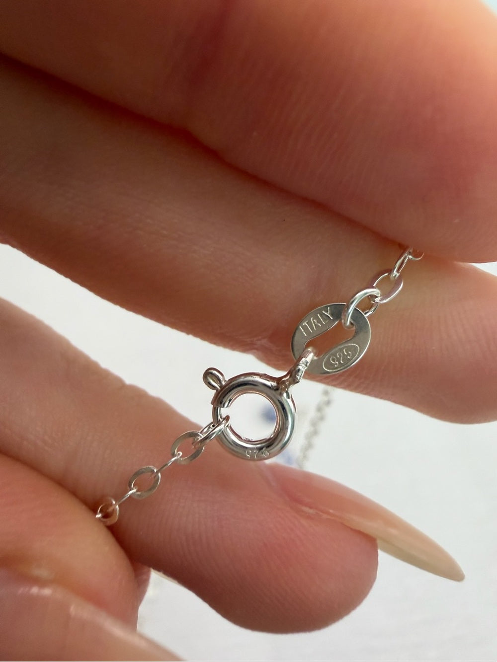 L046 Tanzanite Lariat Necklace