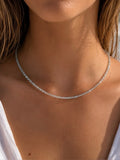 Aquamarine Beaded Gemstone Necklace