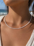 Rainbow Moonstone Beaded Gemstone Necklace