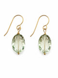 HK23 Green Amethyst Hook Earrings